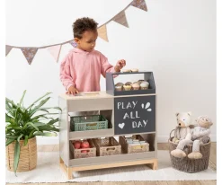 Niños Musterkind Mercado de Madera Vinca Gris Cálido/Natural