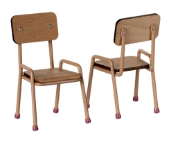 Maileg Mesa y 2 Sillas Ratón Dark Powder^Niños Casa De Muñecas De Madera