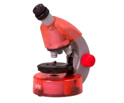 Levenhuk Microscopio LabZZ M101 Naranja + Libro Educativo^Niños Juguetes Niños 6 Años