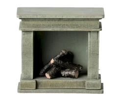 Maileg Mini Chimenea para Casa en Miniatura^Niños Casa De Muñecas De Madera