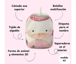 Sassi Mini Mochila Unicornio Personalizable^ Mochilas Preescolar