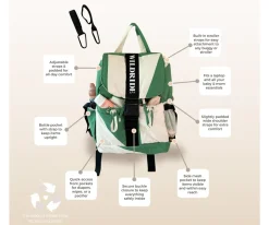 Niños Wildride Mochila Adulto Green Graphic