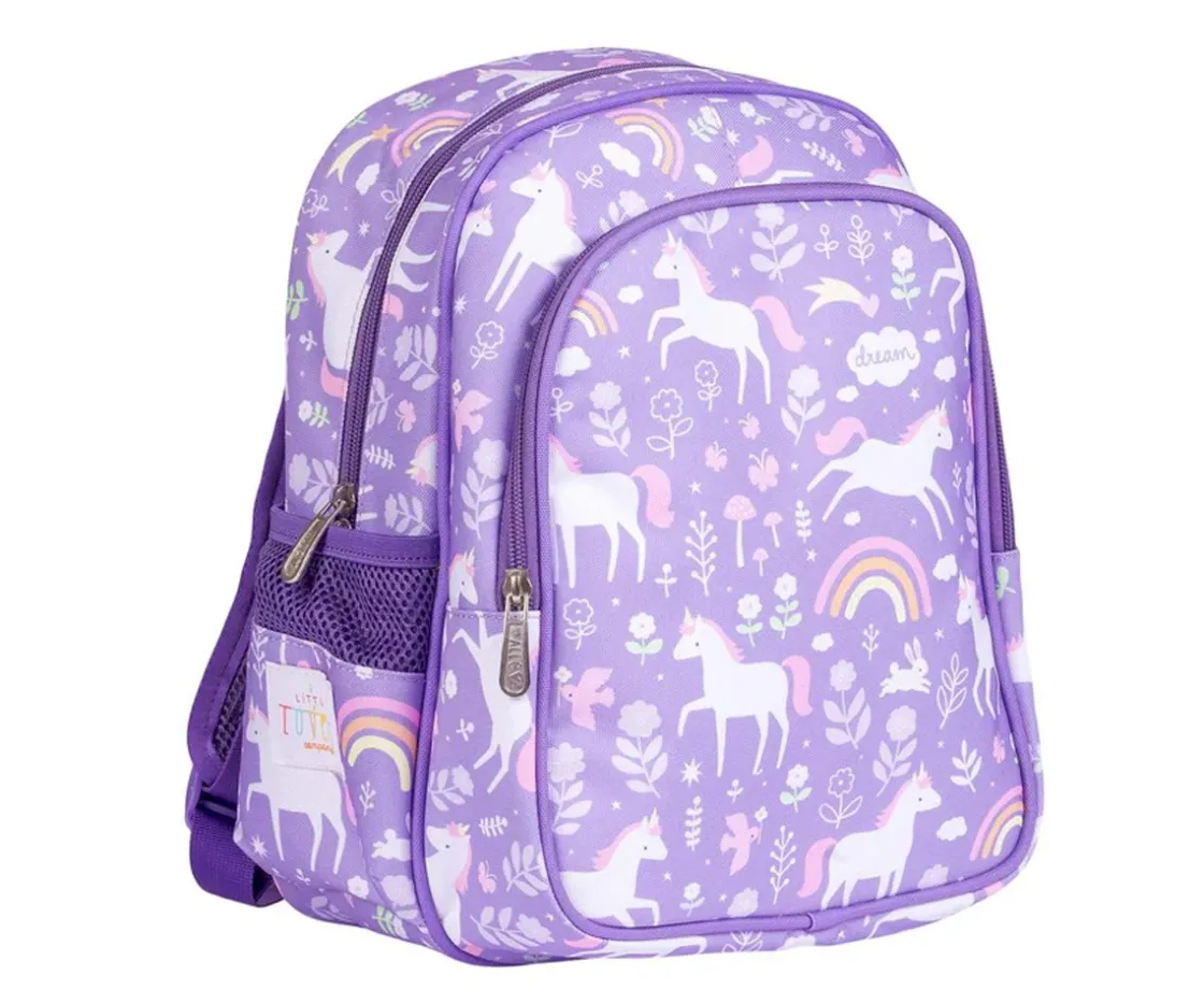 A Little Lovely Company Mochila con Bolsillo Térmico Unicorn Dreams^ Mochilas Preescolar