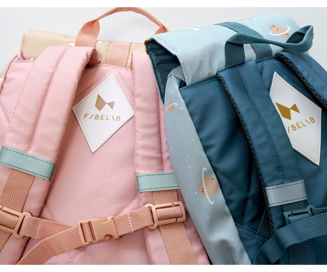 Fabelab Mochila Escolar Pequeña Cottage Blue Checks^ Mochilas Preescolar