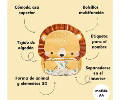 Sassi Mochila Grande Personalizable León^ Mochilas Escolares