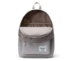 Herschel Mochila Classic Light Grey Crosshatch Personalizable