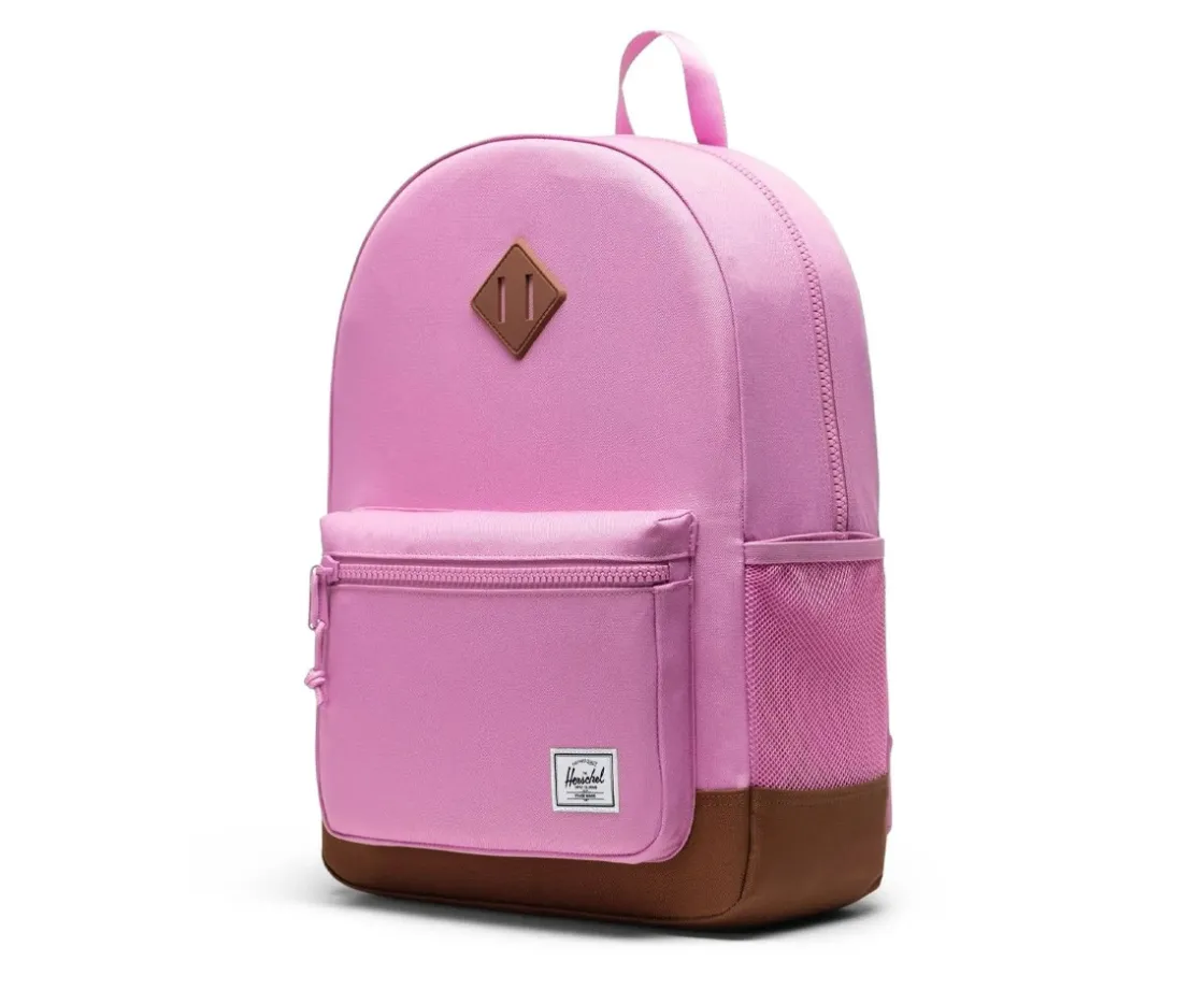 Herschel Mochila Heritage Youth Personalizable Opera Mauve Saddle Brown