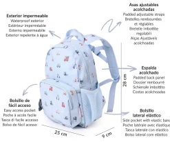 Tutete Mochila Infantil City Cars Personalizable