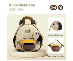 MiDeer Mochila Infantil con Riñonera y Monedero Perro^ Mochilas Preescolar
