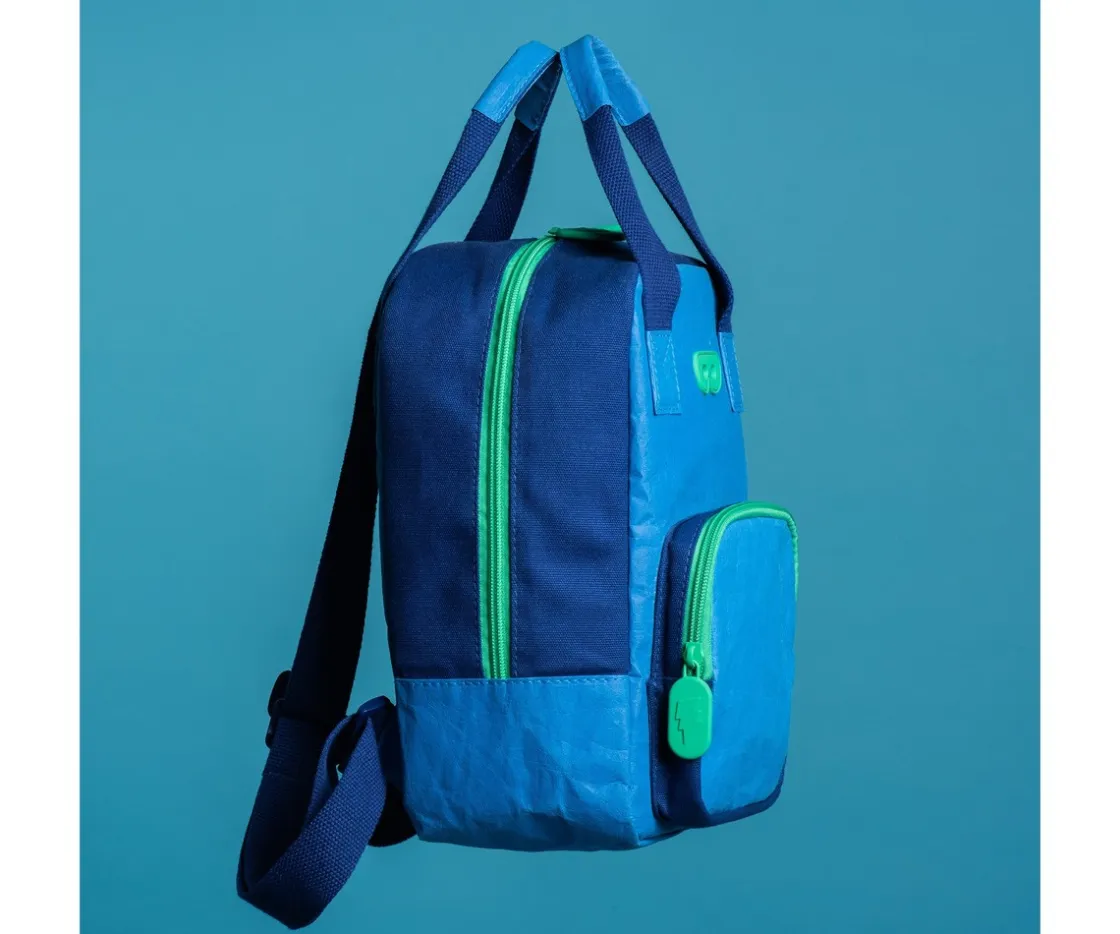 SUPER PETIT Mochila Infantil Ecofriendly Navy Blue Billy Personalizable^ Mochilas Preescolar