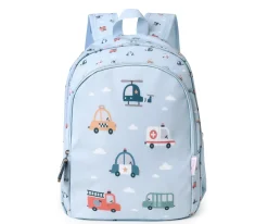 Tutete Mochila Mediana City Cars + Llavero Personalizable