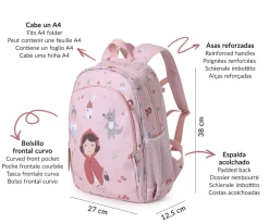 Tutete Mochila Mediana Little Red + Llavero Personalizable