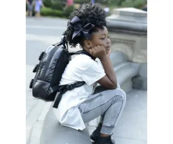 7 A.M. Enfant Mochila Mini Bows Black^ Mochilas Preescolar