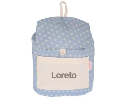 Tutete Textil Mochila Pequeña Lyra Azul Personalizable