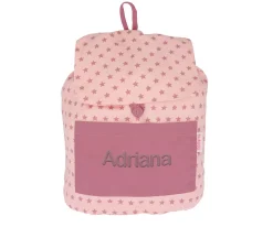 Tutete Textil Mochila Pequeña Lyra Rosa Personalizable