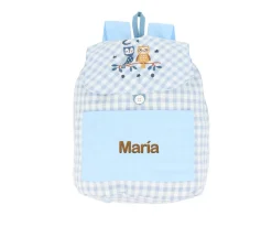 Tutete Textil Mochila Pequeña Vichy Magical Forest Personalizable