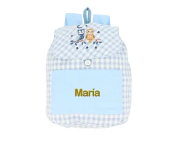 Tutete Textil Mochila Pequeña Vichy Magical Forest Personalizable