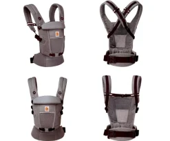 Ergobaby Mochila Portabebé ® Adapt SoftFlex Mesh Gris Grafito^Niños Mochilas Portabebé