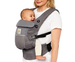 Ergobaby Mochila Portabebé ® Adapt SoftFlex Mesh Gris Grafito^Niños Mochilas Portabebé