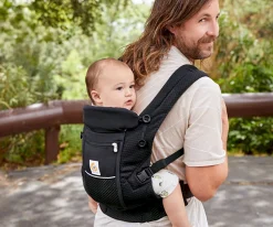Ergobaby Mochila Portabebé ® Adapt SoftFlex Mesh Negro^Niños Mochilas Portabebé