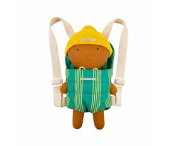 WE ARE GOMMU Mochila Portabebé para Muñecos Rayas Green^Niños Juguetes Niños 3 Años