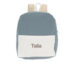 Cristina de Jos'h Mochila Rainbow Dots Azul Personalizable