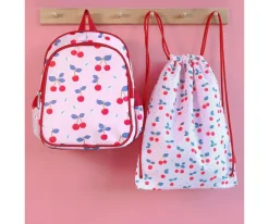A Little Lovely Company Mochila Saco Cherries Personalizable^ Mochilas Saco Infantiles