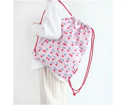 A Little Lovely Company Mochila Saco Cherries Personalizable^ Mochilas Saco Infantiles