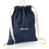 Tutete Textil Mochila Saco Denim Blue Personalizable^ Mochilas Saco Infantiles