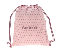 Tutete Textil Mochila Saco Lyra Rosa Personalizable