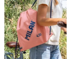 Milan Mochila Saco Personalizable Colección 430 Since 1918 Rosa^ Mochilas Saco Infantiles