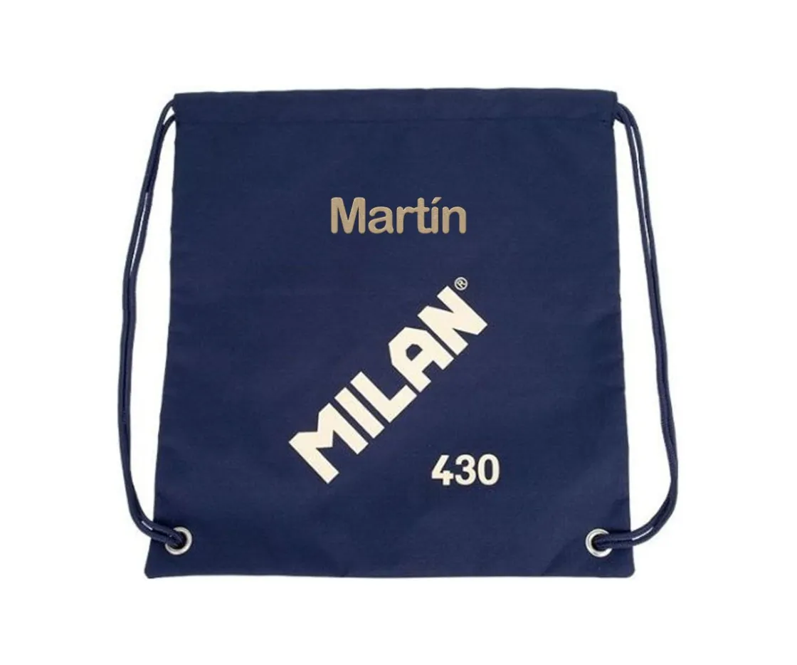 Milan Mochila Saco Personalizable Colección 430 Since 1918 Azul Marino^ Mochilas Saco Infantiles