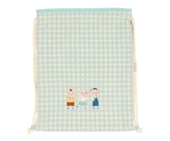 Tutete Textil Mochila Saco Vichy The Three Little Pigs Personalizable