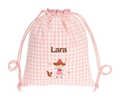Tutete Textil Mochila Saco Vichy Wild Fairies Personalizable