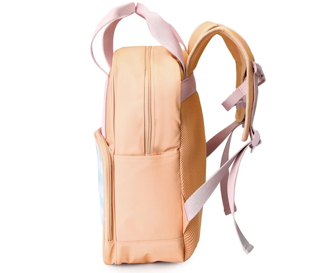 Monnëka Mochila Scout Stripes Apricot Personalizable^ Mochilas Escolares