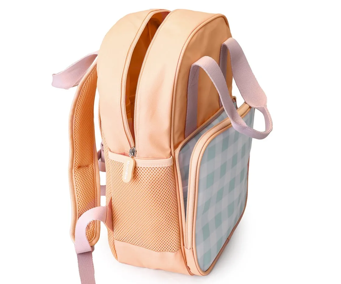 Monnëka Mochila Scout Stripes Apricot Personalizable^ Mochilas Escolares