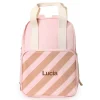 Monnëka Mochila Scout Stripes Pink Personalizable^ Mochilas Escolares