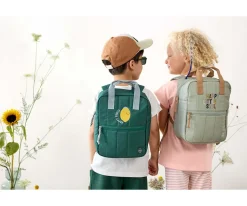 Lassig Mochila Square Mini Little Gang Light Khaki^ Mochilas Preescolar