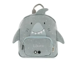 Trixie Mochila GRANDE Mr. Shark con Llavero Personalizado^ Mochilas Preescolar