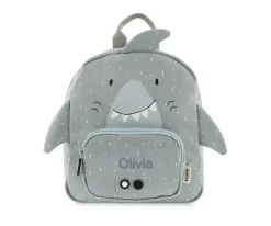 Trixie Mochila GRANDE Mr. Shark con Llavero Personalizado^ Mochilas Preescolar