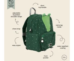 Trixie Mochila GRANDE Mr. Crocodrile Personalizable^ Mochilas Preescolar