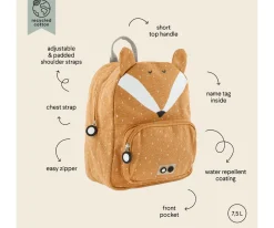 Trixie Mochila GRANDE Mr.Fox con Llavero Personalizado^ Mochilas Preescolar
