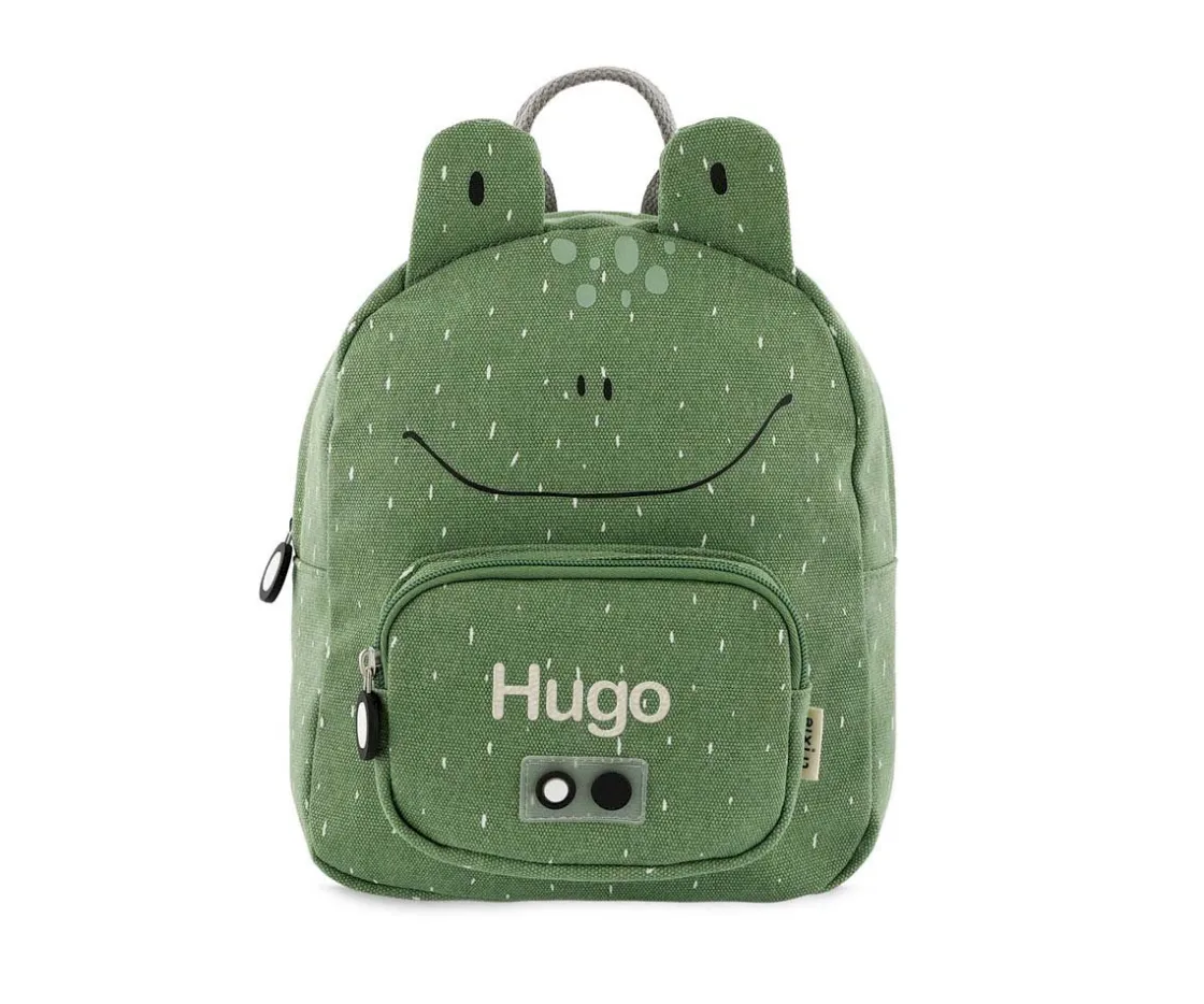 Trixie Mochila PEQUEÑA Mr. Frog con Llavero Personalizado^ Mochilas Guardería