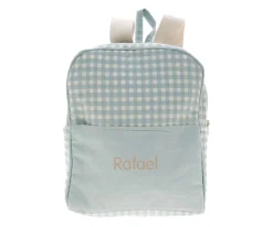 Cristina de Jos'h Mochila Vichy Verde Personalizable^ Mochilas Guardería