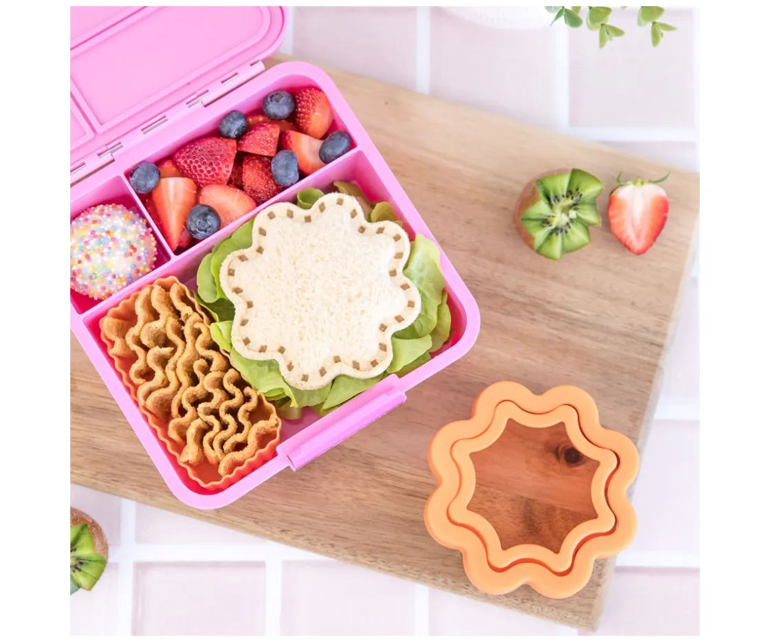 Lunch Punch Moldeador y Cierre de Sándwich Flower^Niños Utensilios De Cocina Para Niños