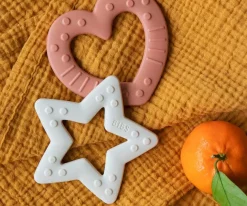 Niños BIBS Mordedor Baby Bitie Estrella Baby Blue