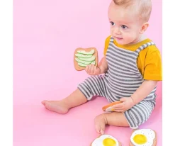 Niños Lolaletost Mordedor Tostada Huevo