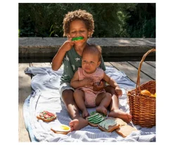 Niños Lolaletost Mordedor Tostada Kiwi