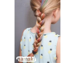 Namaki Máscara de Pelo Naranja^Niños Pintura De Uñas, Brillos Y Tattoos