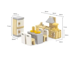 Niños Polar B Muebles Cocina Americana para Casa de Muñecas